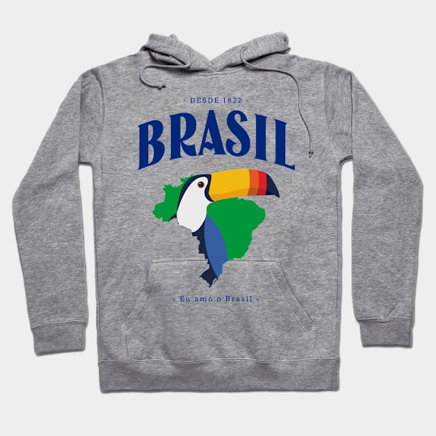 Desde 1822 Brasil Design Hoodie by ArtPace